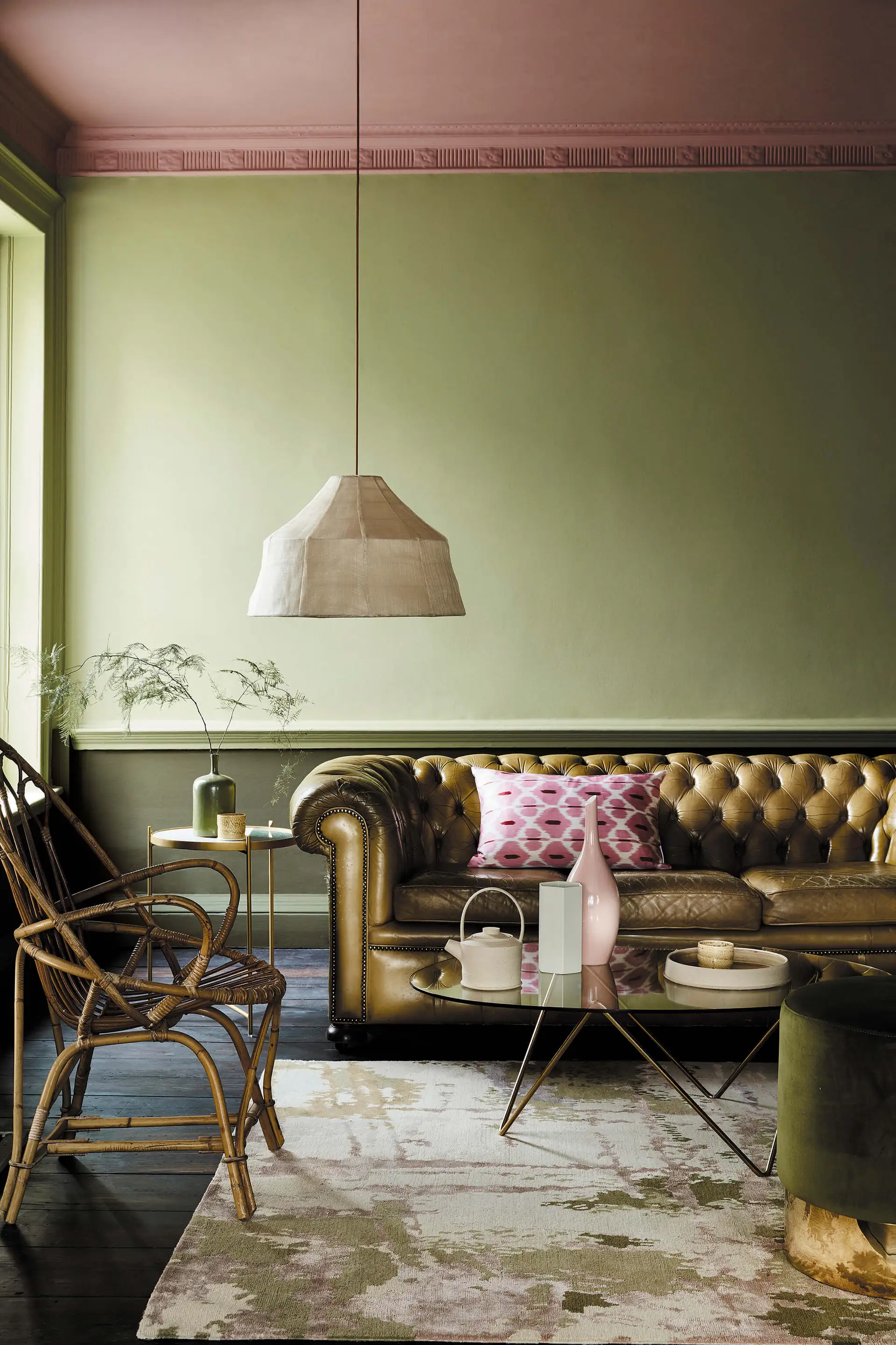 Farbmoodboard Little Greene Sir Lutyens Sage